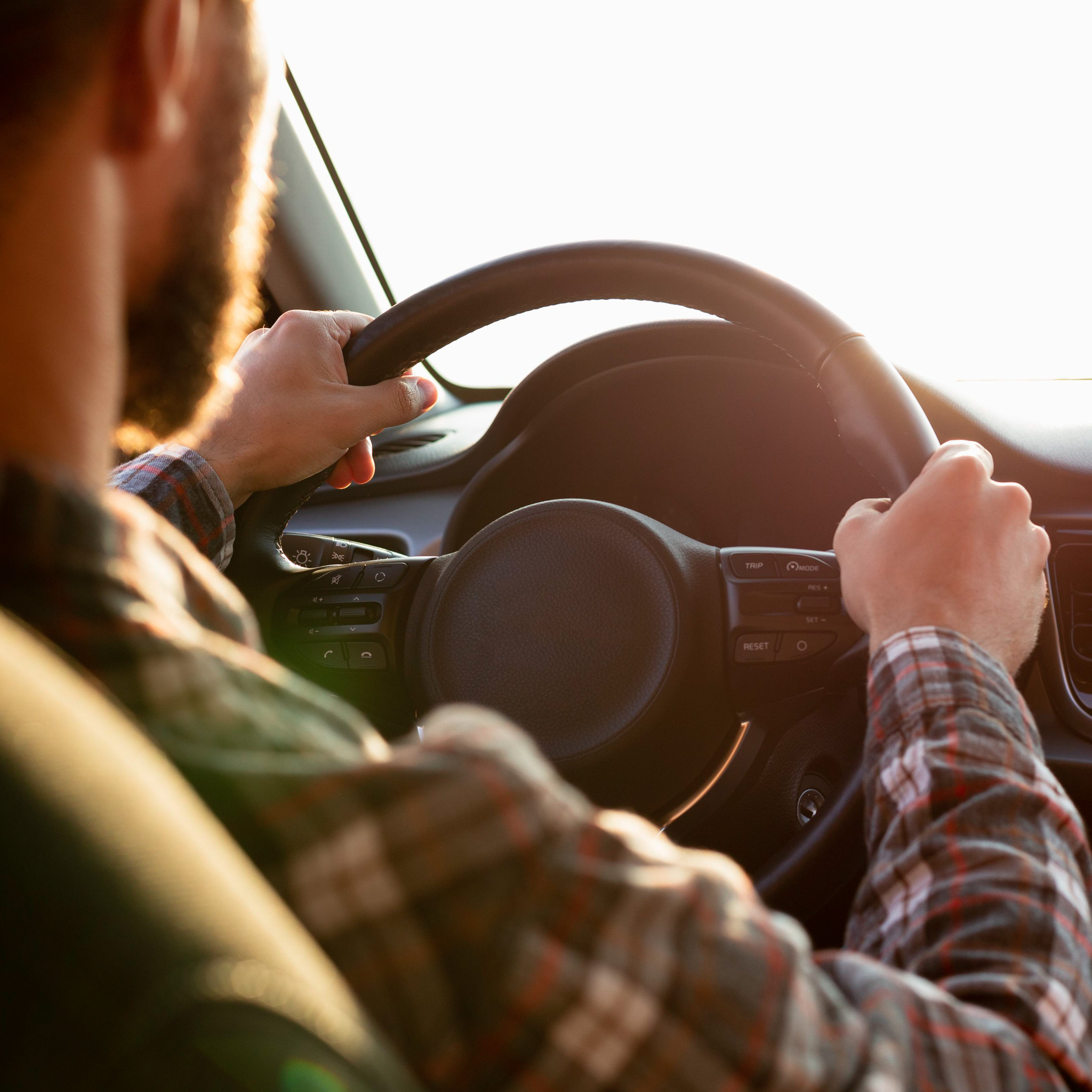Man Driving With His Girlfriend